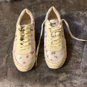 Coach floral sneakers